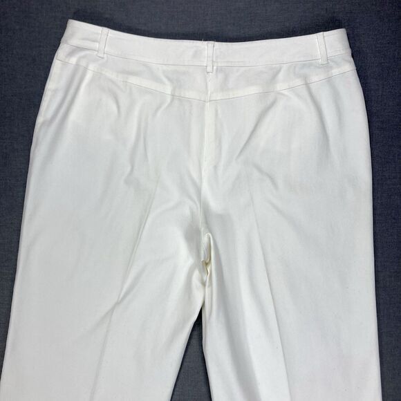 Peck And Peck Weekend Capri Pants Womens Sz 16 Ivory Straight Leg Casual Neutral - Picture 6 of 14